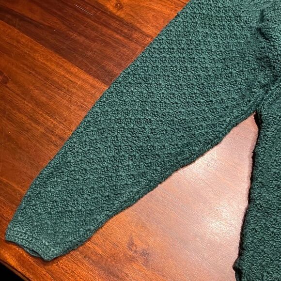 Vintage 80s Exclusive Imports Green Knitted Sweater Women’s Large - Picture 4 of 8